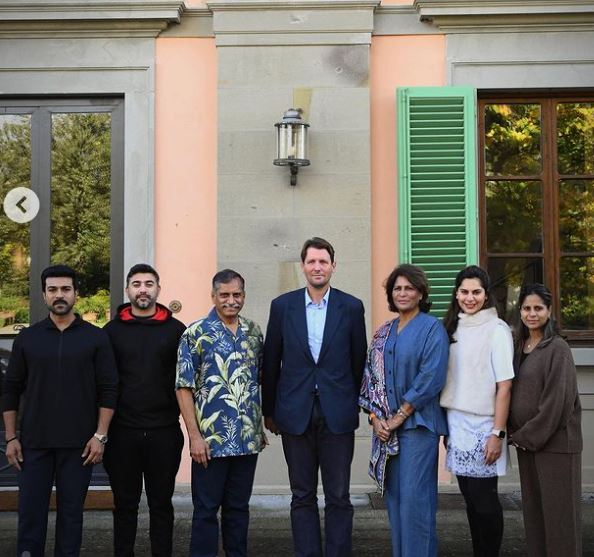 Ram Charan with family 